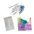 school supplies inkjet thermal transfer printing custom tags iron on label name brand school uniforms